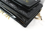 Christian Dior The Lady Dior Leather Chain Pouch Bag Black