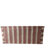 Christian Dior Book Stripe Embroidered Canvas Tote Bag Pink