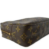 Louis Vuitton Monogram Canvas Trousse Toilette 28 Clutch Brown