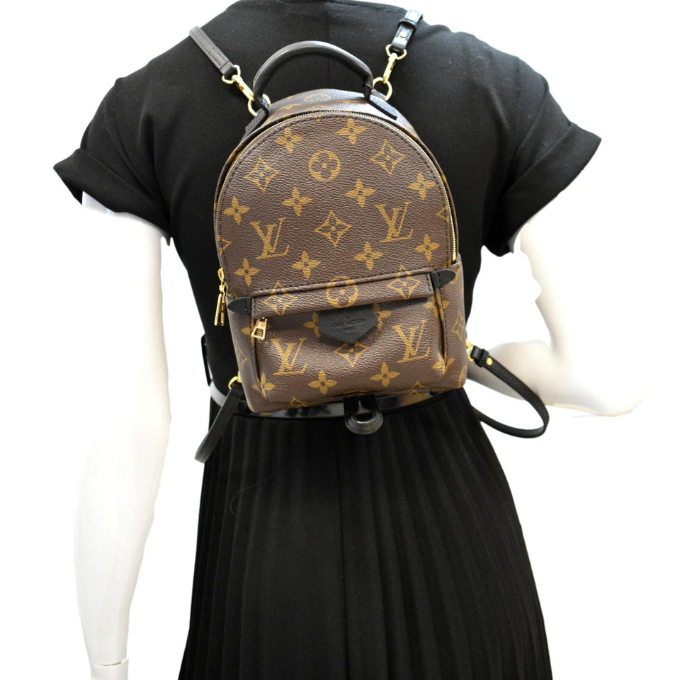 Louis Vuitton Palm Springs Mini Monogram Canvas Backpack Brown
