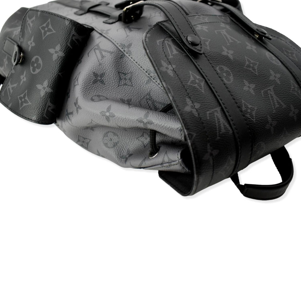 Louis Vuitton Christopher PM Reverse Monogram Eclipse Backpack Bag Black