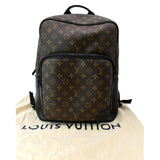 Louis Vuitton Dean Monogram Macassar Canvas Backpack Bag Black
