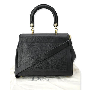 Christian Dior Be Dior Small Leather Flap Shoulder Bag Black