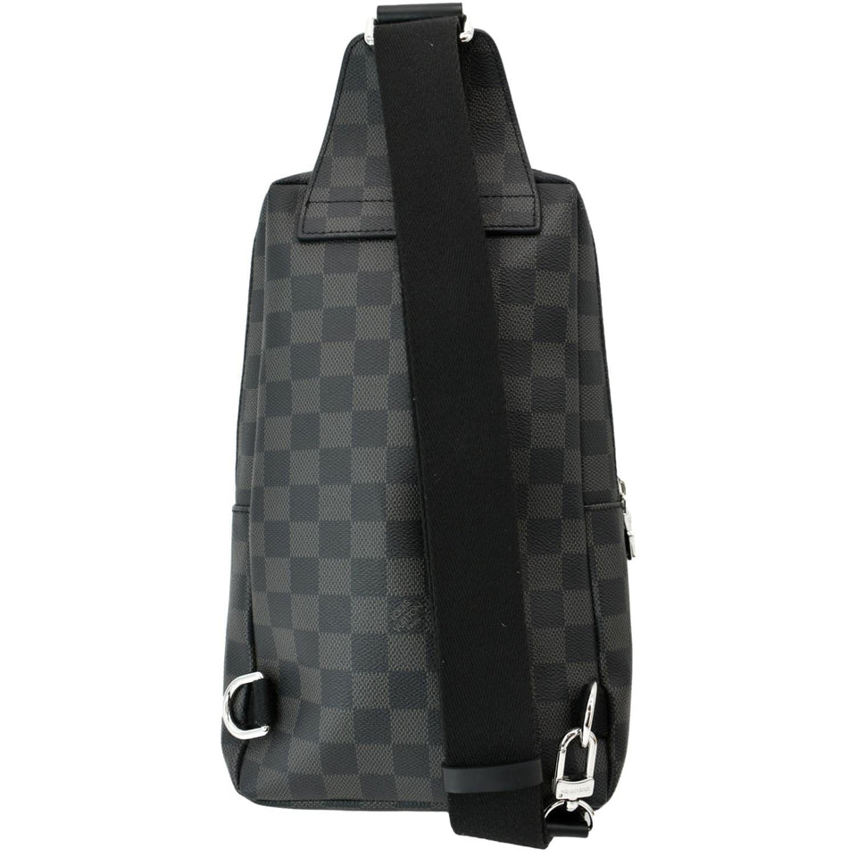 Louis Vuitton Avenue Sling Damier Graphite Backpack Bag Black