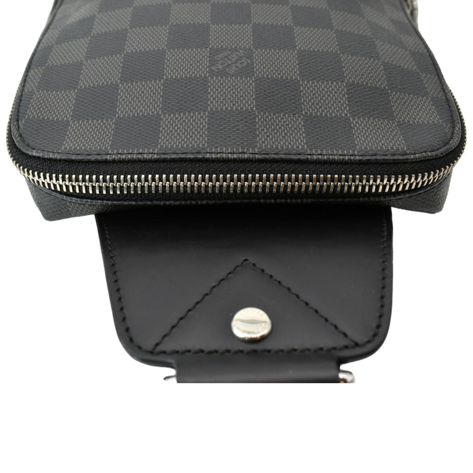 Louis Vuitton Avenue Sling Damier Graphite Backpack Bag Black