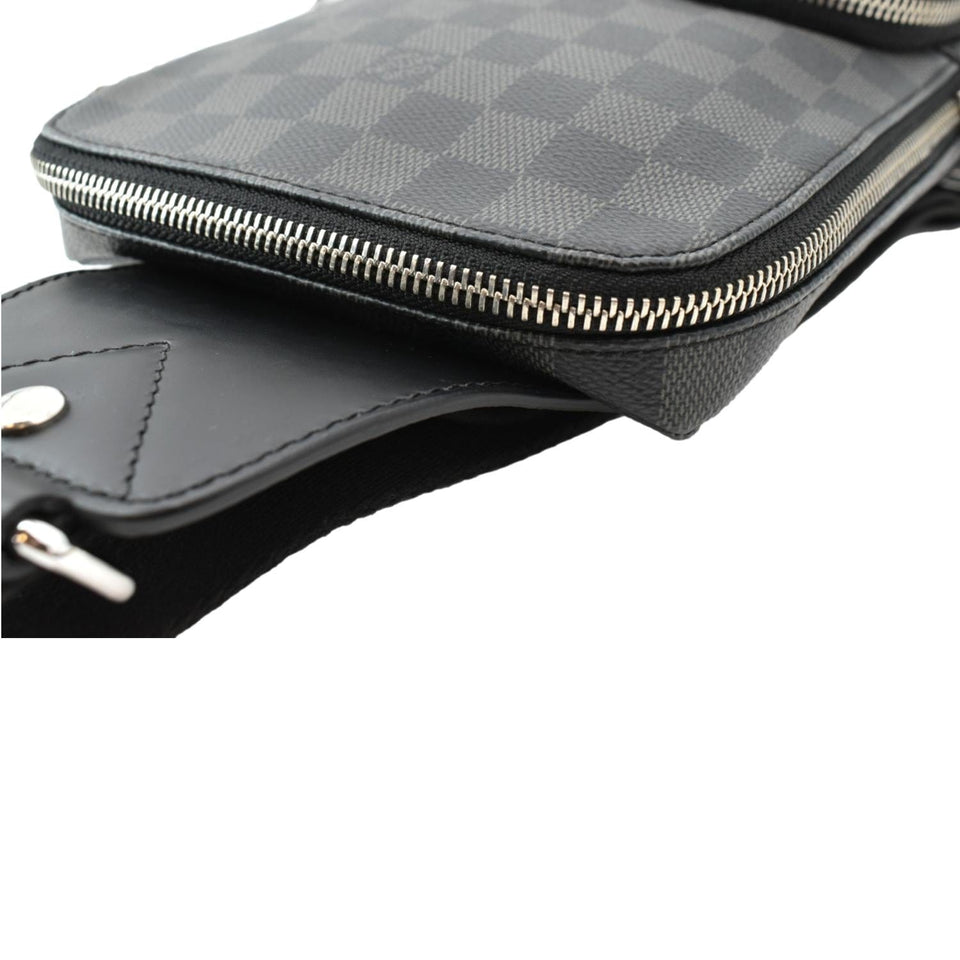 Louis Vuitton Avenue Sling Damier Graphite Backpack Bag Black