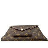 Louis Vuitton Kirigami Pochette Large/Small Monogram Canvas Clutch Brown
