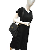 Louis Vuitton Very One Handle Monogram Leather Shoulder Bag Black