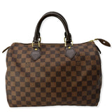 Louis Vuitton Damier Ebene Satchel Bag Brown