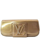 Louis Vuitton Sobe Pochette Vernis Leather Clutch Bag Bronze