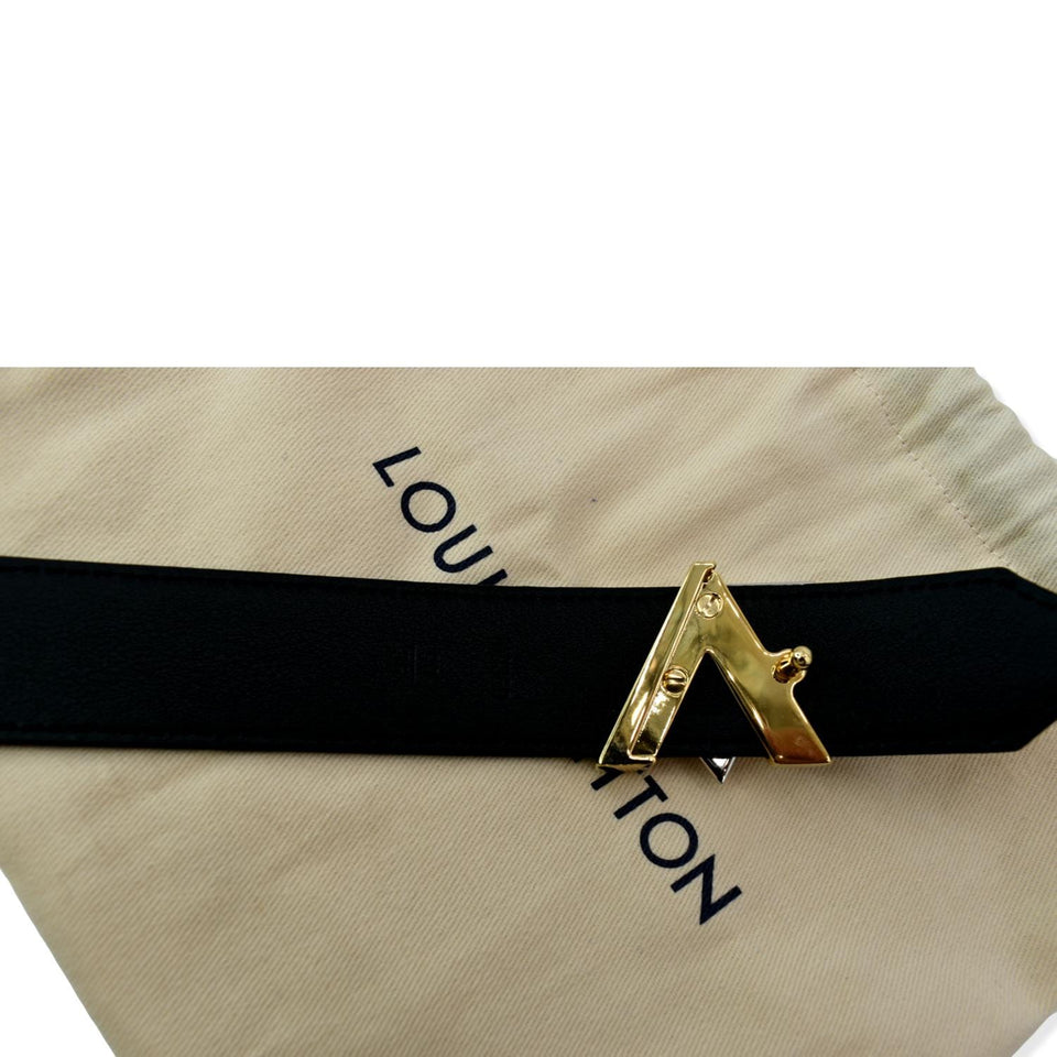 Louis Vuitton Twist Epi Leather Belt Black 90/36