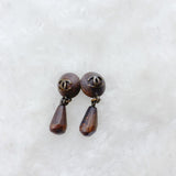 Chanel Wooden Earrings
