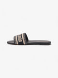 Christian Dior Dway Blue Oblique / Beige Cotton EU 37 UK 4