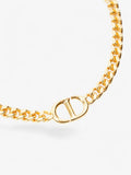 Christian Dior Classic CD Necklace Gold Base Metal 45cm