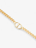 Christian Dior Classic CD Necklace Gold Base Metal 45cm