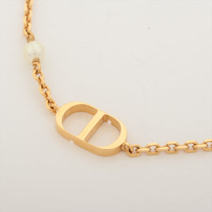 Christian Dior Petit CD Gold Pearl Bracelet Costume Jewellery