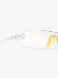 Christian Dior Clear Shield Sunglasses Silver Base Metal 120mm