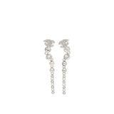 Chanel CC logo Crystal Drop Earrings