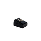 Chanel CC Logo Drop Earrings with Pearl Gold Tone