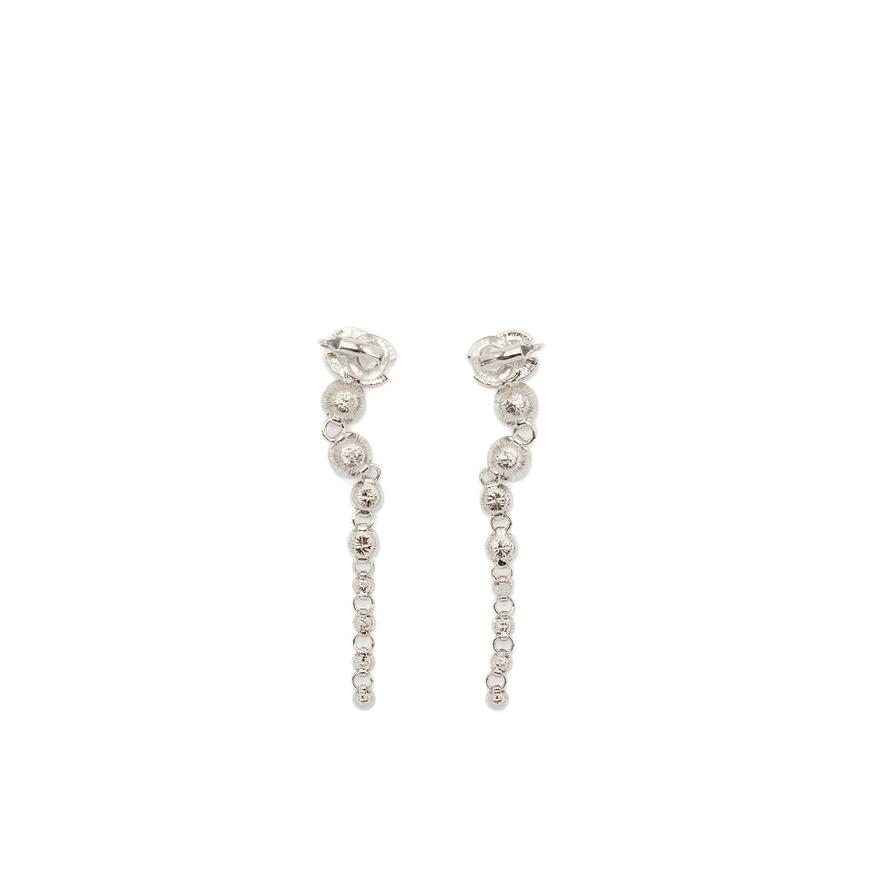 Chanel CC logo Crystal Drop Earrings