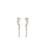 Chanel CC logo Crystal Drop Earrings