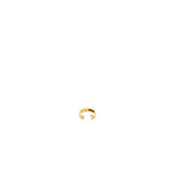 Chanel Coco Crush Single Earrings Quilted motif Beige Gold