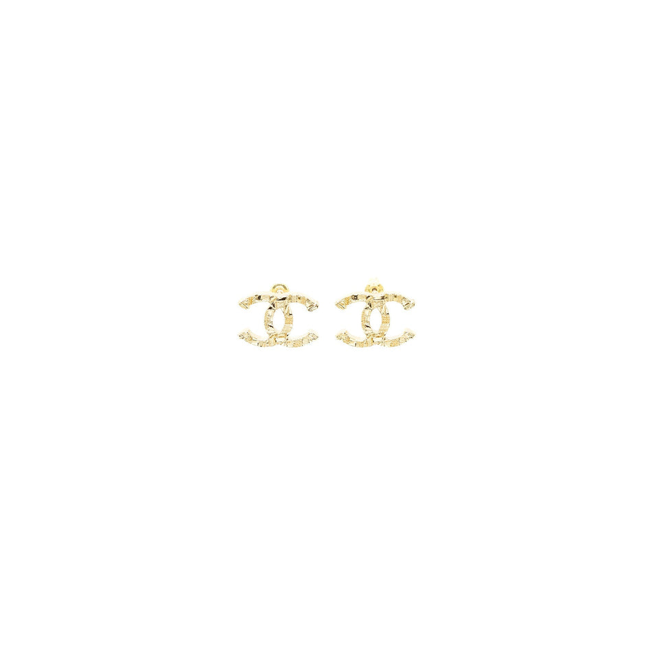 Chanel CC Logo Earrings L