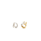 Chanel Coco Crush Clip-on Earrings White/Yellow Gold/ Diamonds