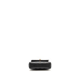 Chanel Coco Handle Clutch with Chain Caviar Black L (Microchip)