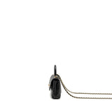 Chanel Coco Handle Clutch with Chain Caviar Black L (Microchip)