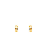 Chanel Coco Crush Earrings Quilted Motif, 18k Yellow Gold