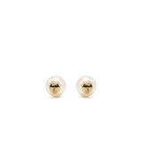 Chanel Giant Pearl Earrings Gold Tone