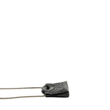 Chanel 24S Mini 31 Clutch with Chain Shiny Lambskin Black L (microchip)