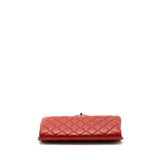 Chanel Timeless Flap Clutch With Chain Caviar Red