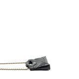 Chanel 24c Mini 31 Clutch With Chain Shiny Calfskin  Black L(Microchip)