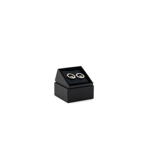 Chanel Round CC Logo Earrings Crystal