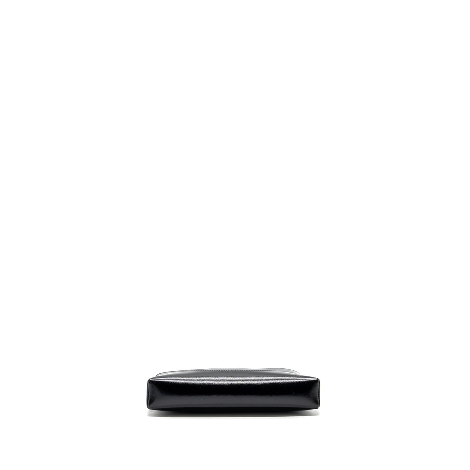 Chanel 24c mini 31 clutch with chain shiny calfskin black L (microchip)