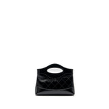 Chanel 24c mini 31 clutch with chain shiny calfskin black L (microchip)