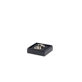 Chanel Giant Heart and CC logo earrings light gold tone