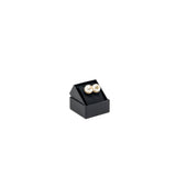 Chanel giant pearl earrings gold tone