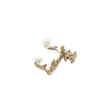 Chanel Coco/Chanel Letter Earring Clips Light Gold Tone