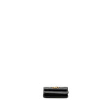 Chanel Zirconium Flap Clutch/ Holder with Chain Lambskin Black