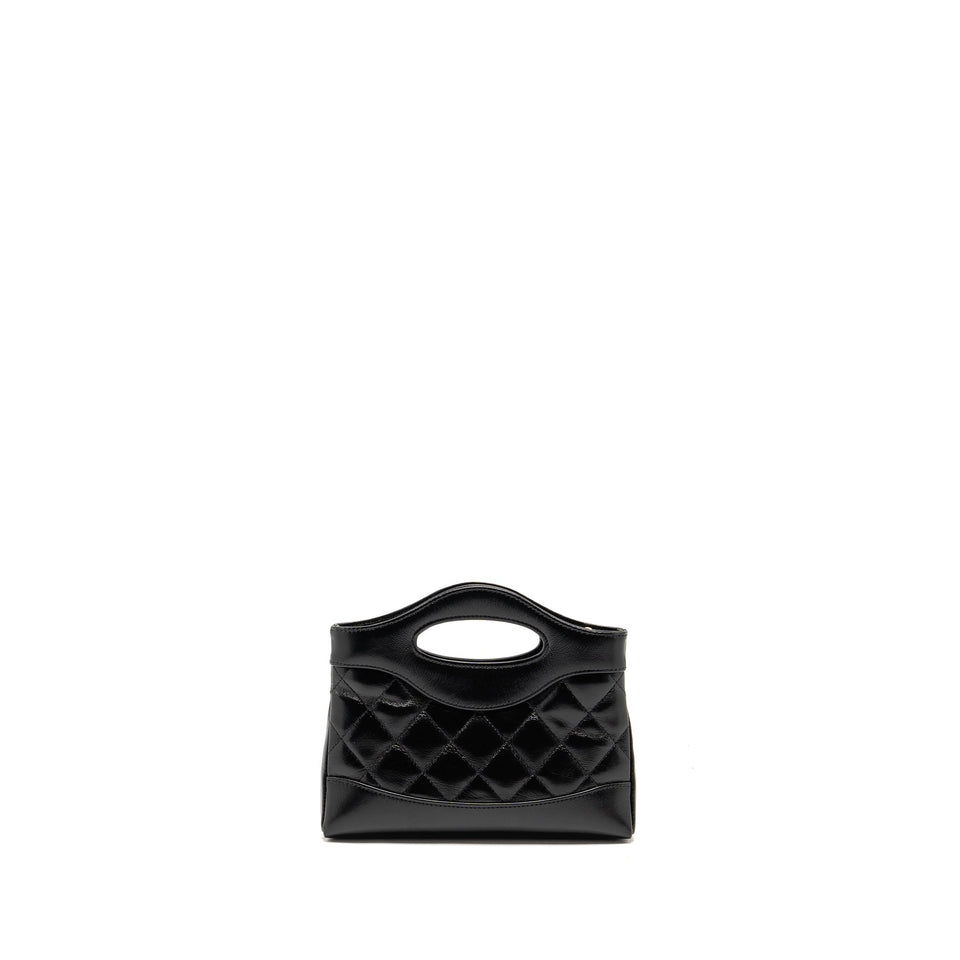 Chanel Mini 31 Clutch with Chain shiny lambskin black L (microchip)