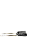 Chanel Mini 31 Clutch With Chain Shiny Calfskin Black L (Microchip)