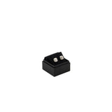 Chanel Square CC Logo Earrings Crystal