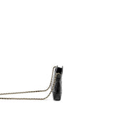 Chanel Mini 31 Clutch with Chain Shiny Lambskin Black L (Microchip)