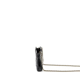 Chanel Mini 31 Clutch with Chain Shiny Lambskin Black L (Microchip)