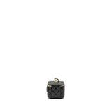 Chanel Small Vanity Clutch with Chain CC Pearl Caviar Black L