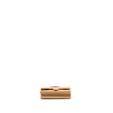 Chanel top handle mini flap clutch lambskin beige L (Microchip)