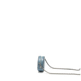 Chanel Round clutch with chain lambskin multicolour blue